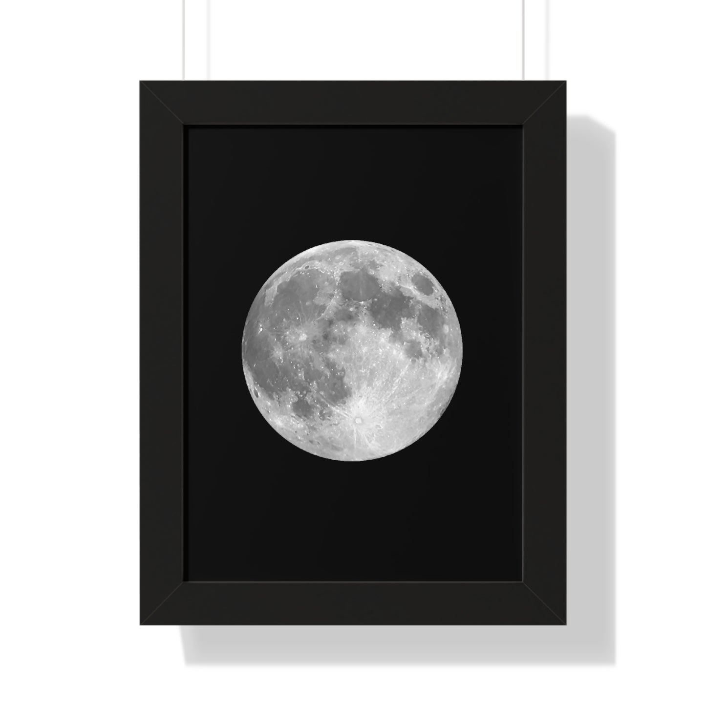 Framed Full Moon Vertical Poster