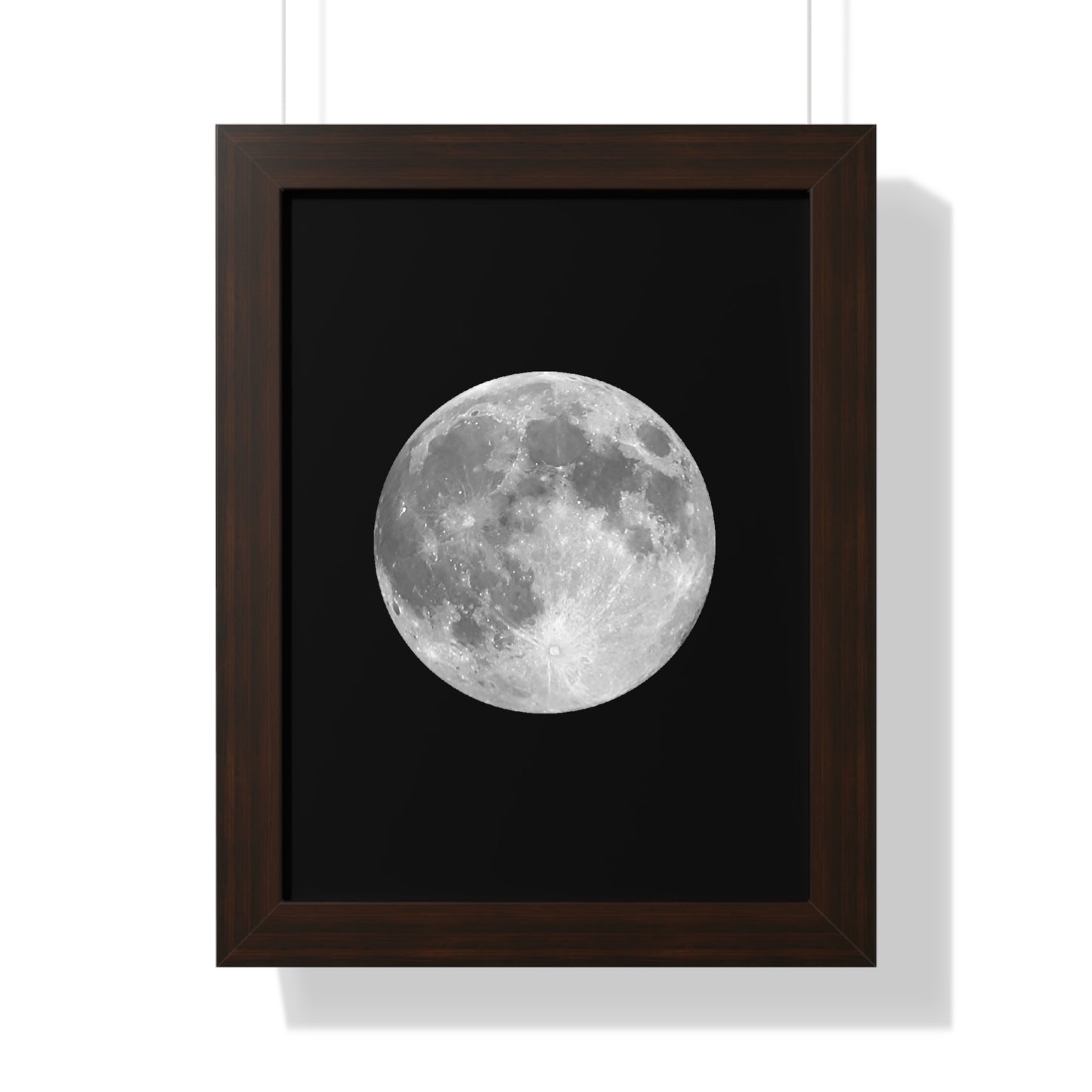 Framed Full Moon Vertical Poster