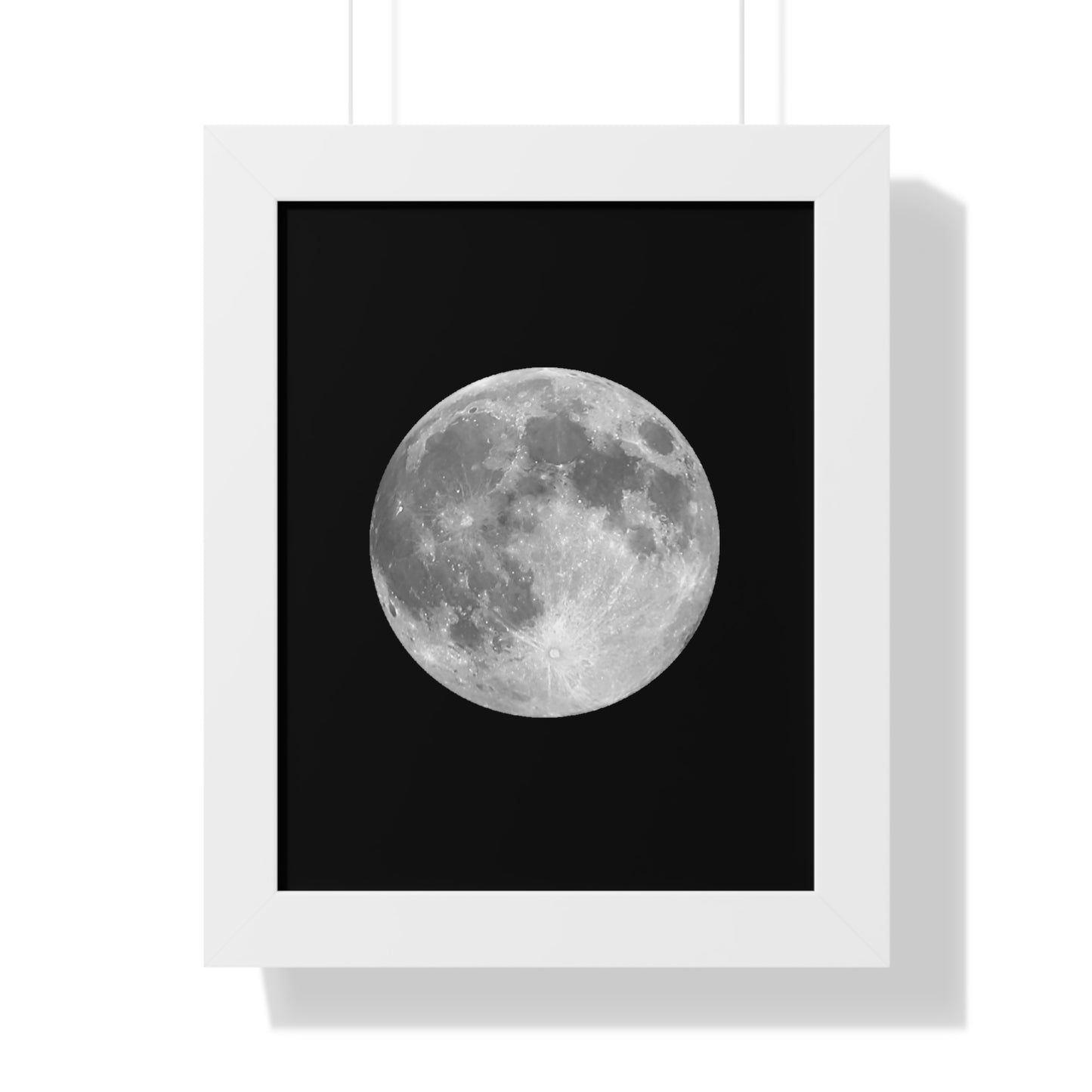 Framed Full Moon Vertical Poster