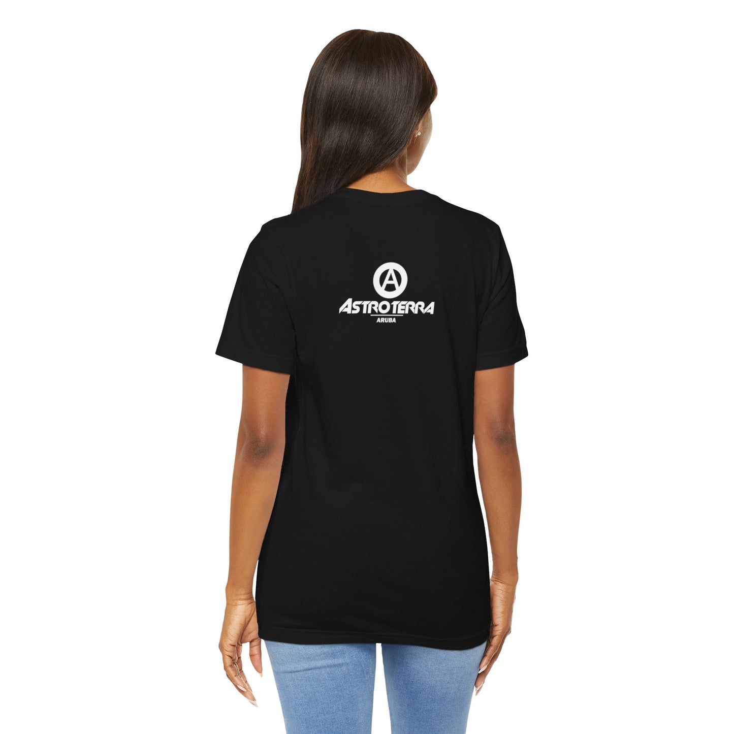 Cross Ellipse Moon T Shirt With Logo