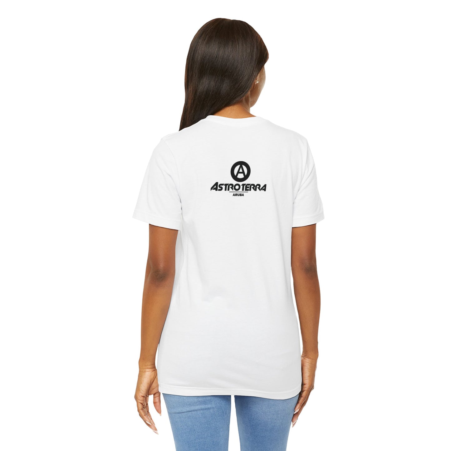 Cross Ellipse Moon T Shirt With Logo