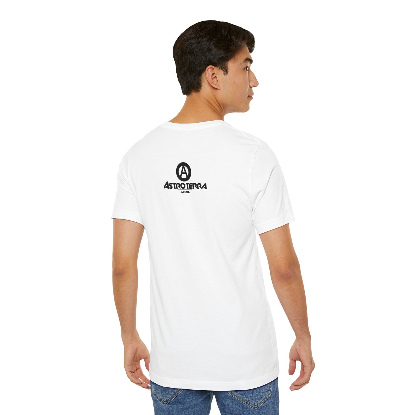 Cross Ellipse Moon T Shirt With Logo