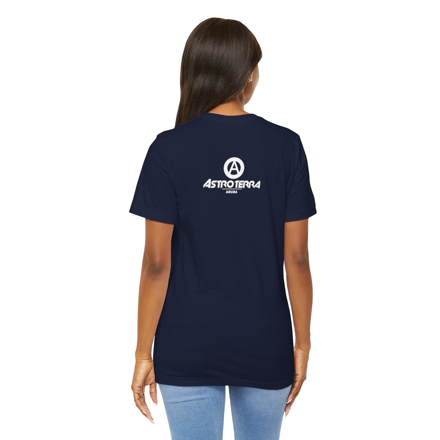 Cross Ellipse Moon T Shirt With Logo