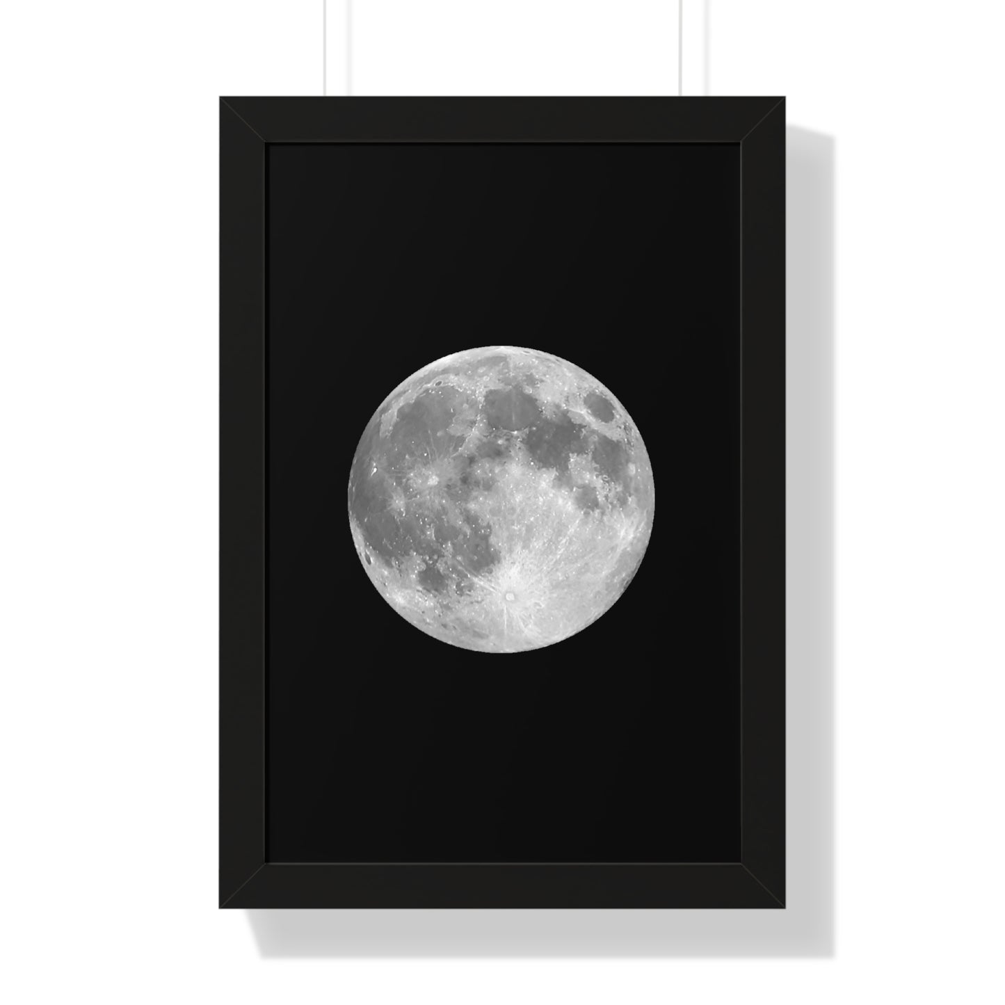 Framed Full Moon Vertical Poster