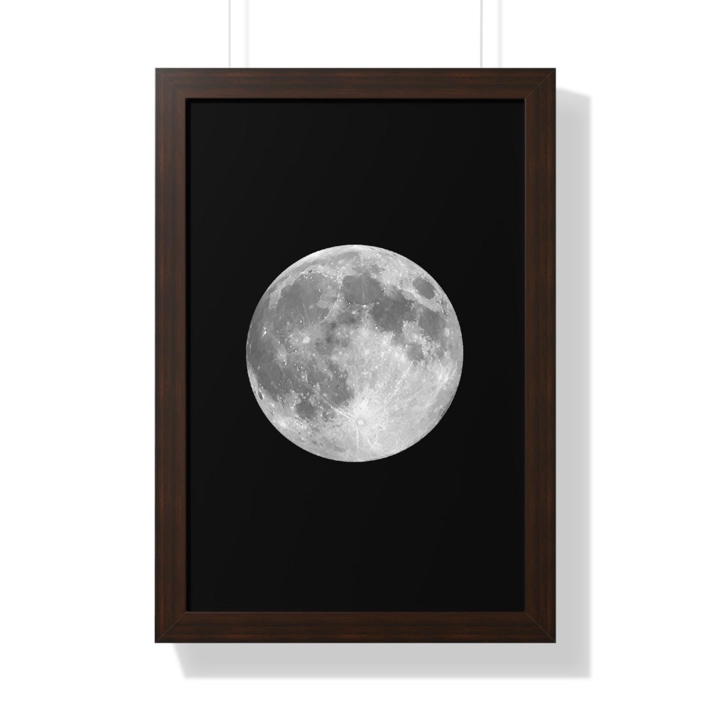 Framed Full Moon Vertical Poster