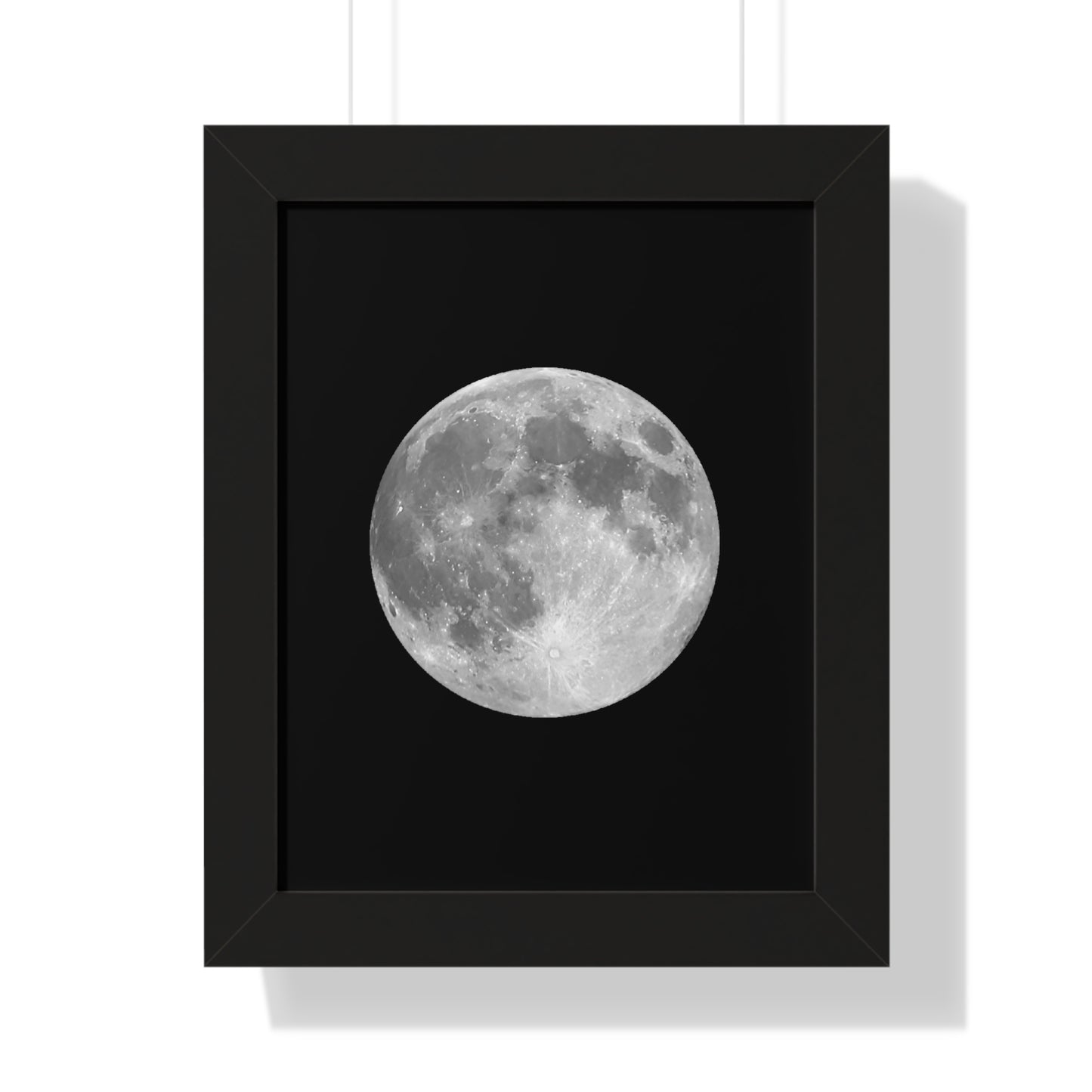 Framed Full Moon Vertical Poster