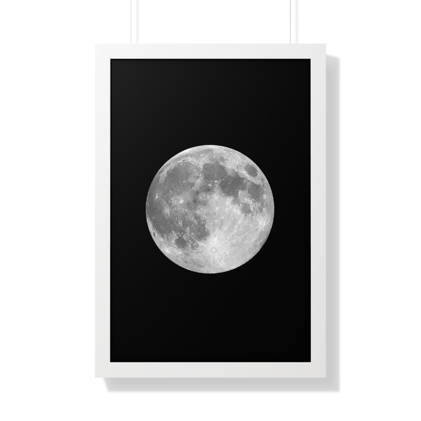 Framed Full Moon Vertical Poster