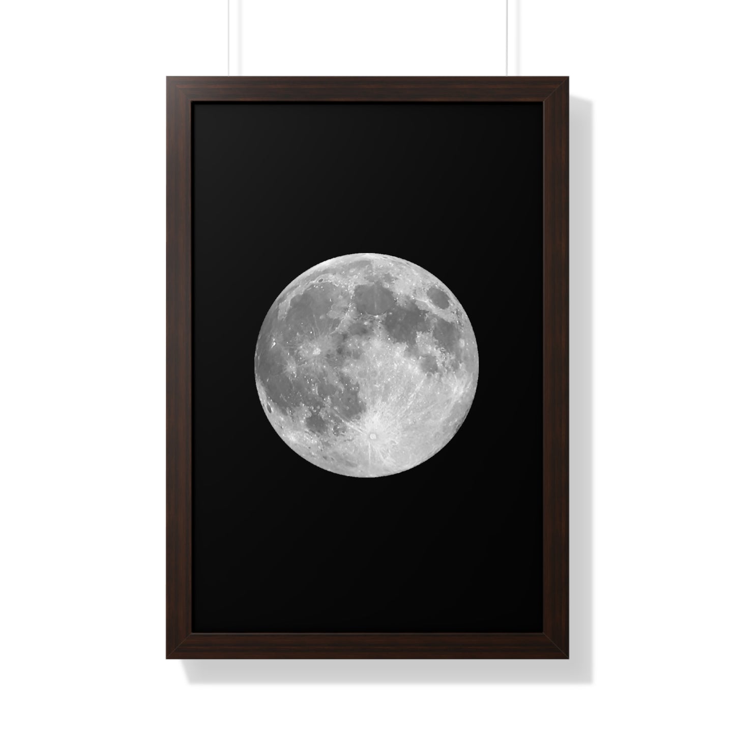 Framed Full Moon Vertical Poster