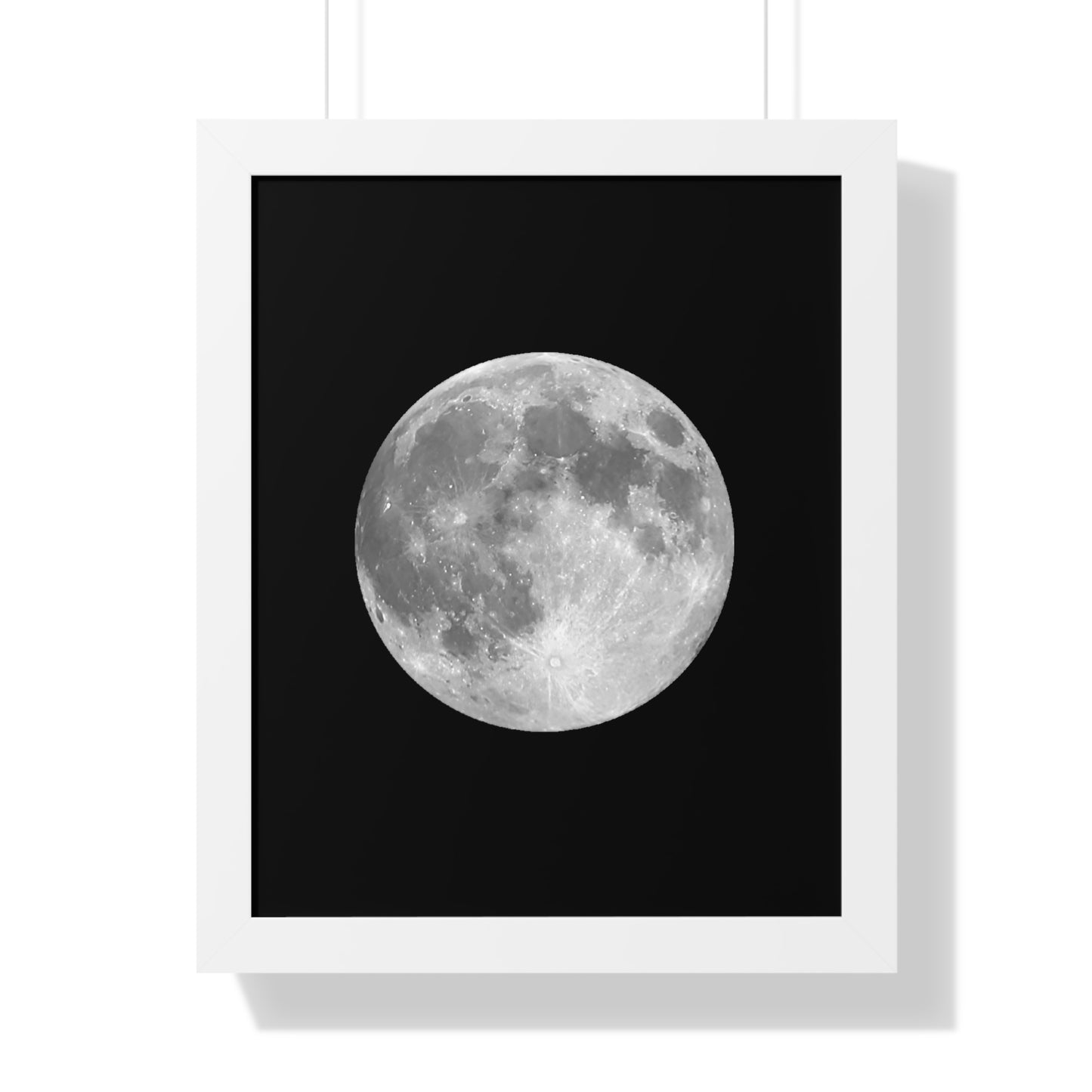 Framed Full Moon Vertical Poster