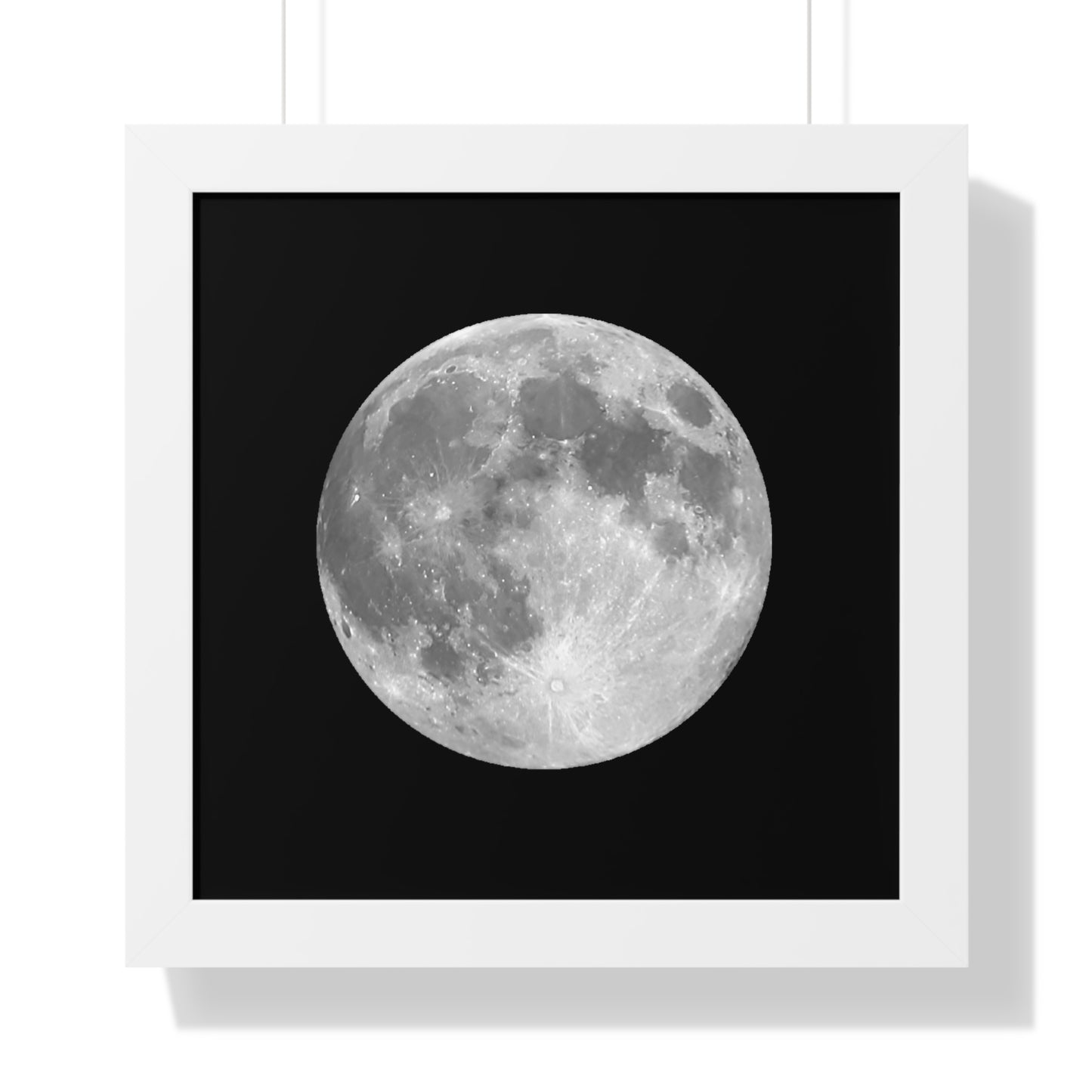 Framed Full Moon Vertical Poster