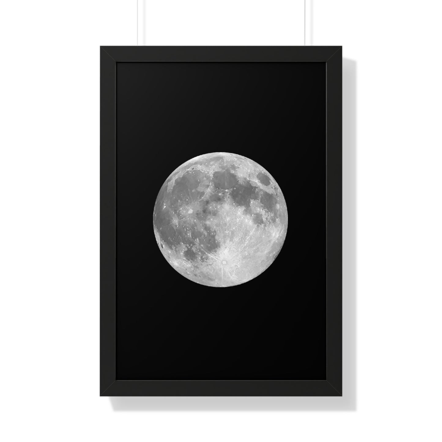 Framed Full Moon Vertical Poster