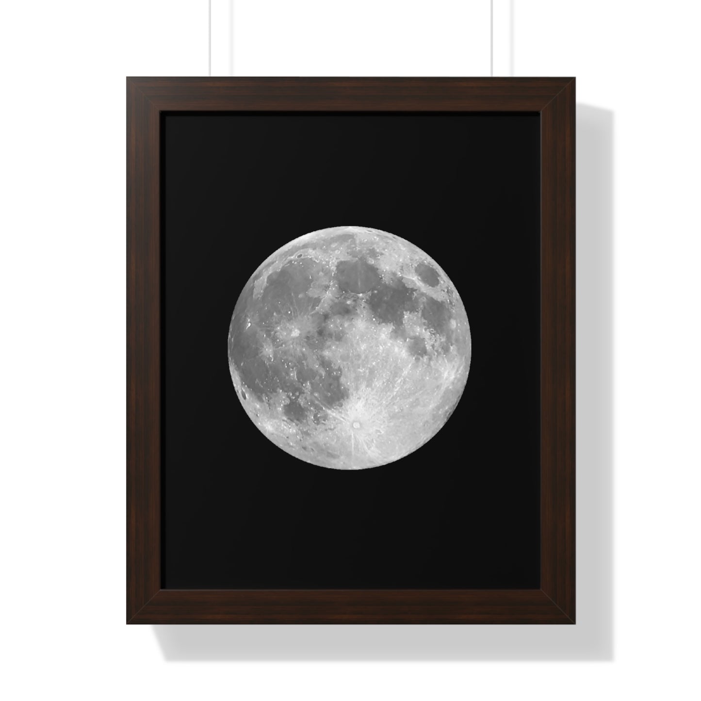 Framed Full Moon Vertical Poster