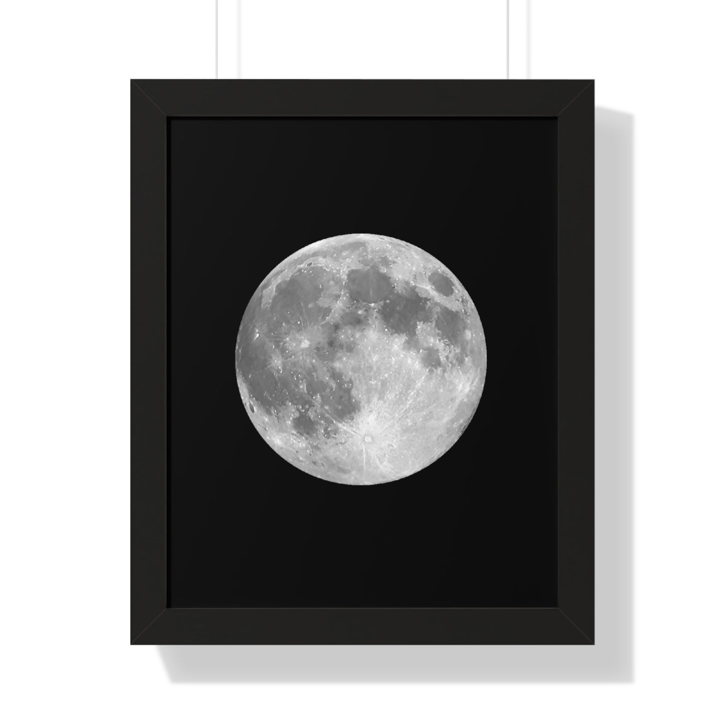 Framed Full Moon Vertical Poster