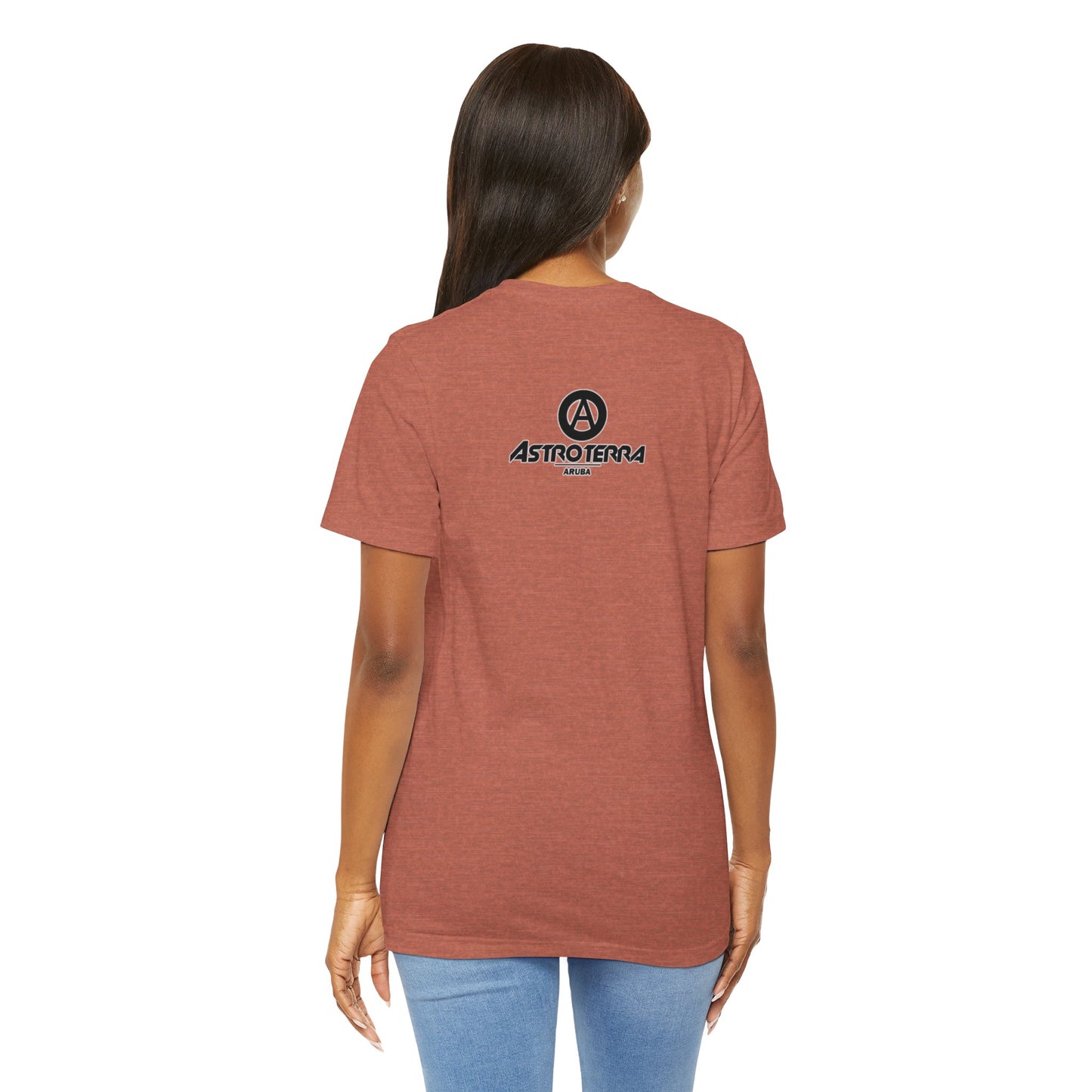 Cross Ellipse Moon T Shirt With Logo