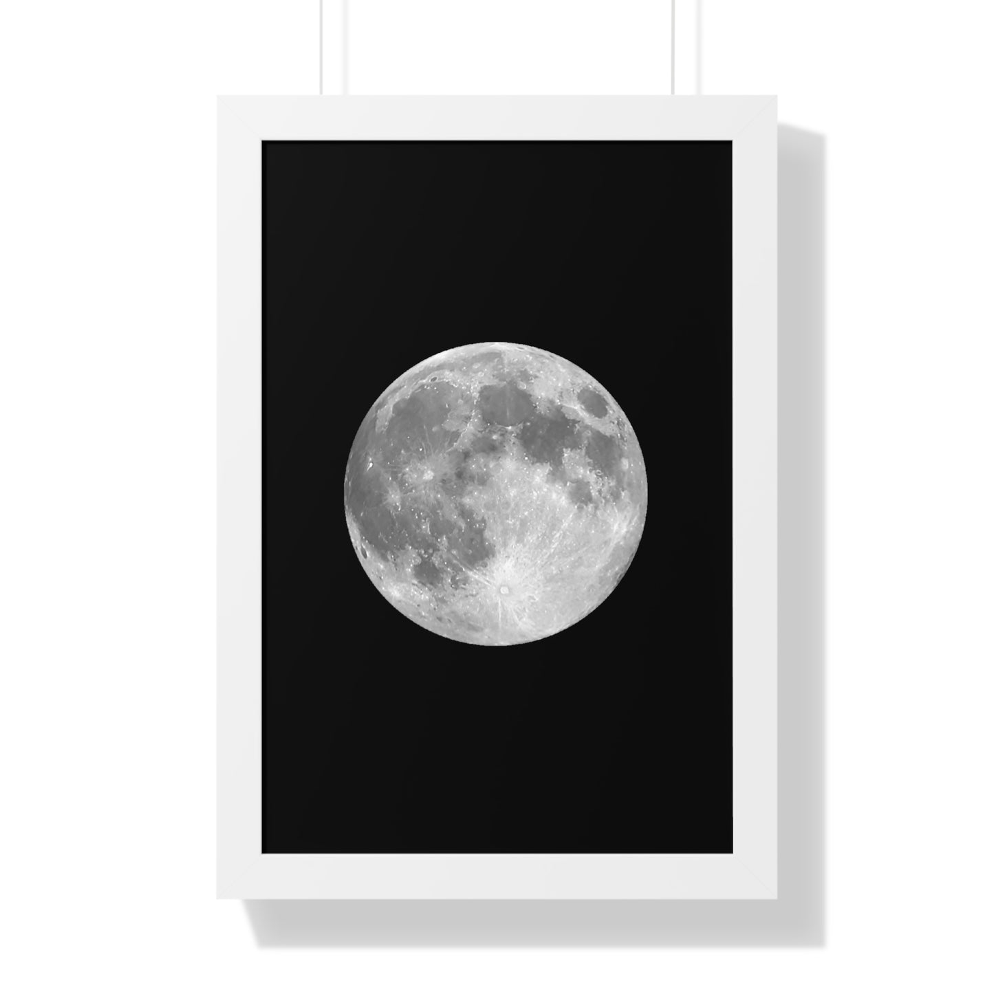 Framed Full Moon Vertical Poster