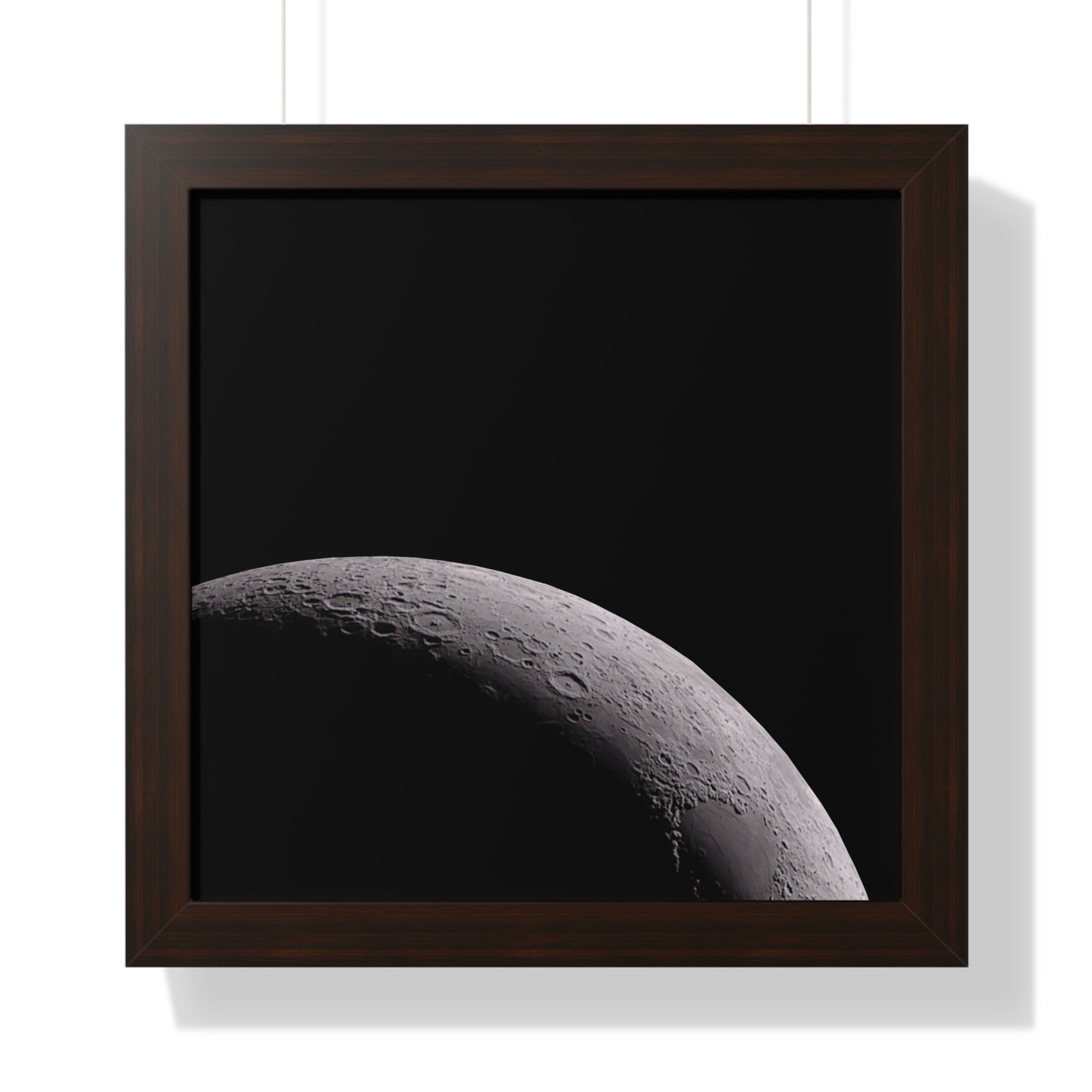 Framed Waxing Moon Vertical Poster